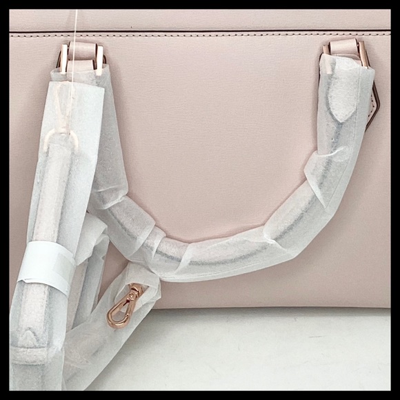 MICHAEL KORS Mott Large Satchel Color: Pink (Powder Blush) - Picture 5 of 16